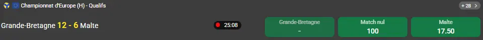 Différents types de paris en direct sur UNIBET FR