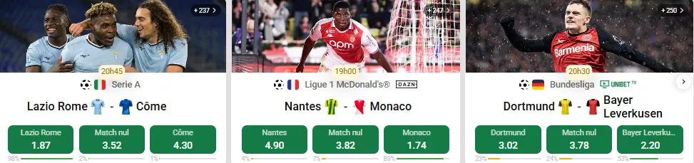 Paris sportifs avec UNIBET FR en France