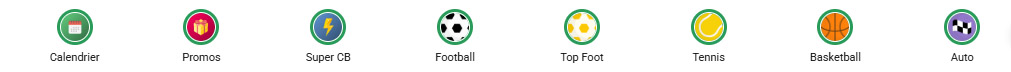 Section paris sportifs UNIBET FR